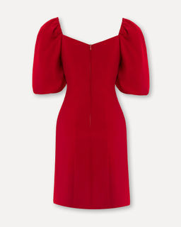 Приталенное платье с рукавами-буф - Incity фото 6