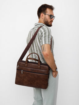 Портфель 3105-5 coffee  Jeep