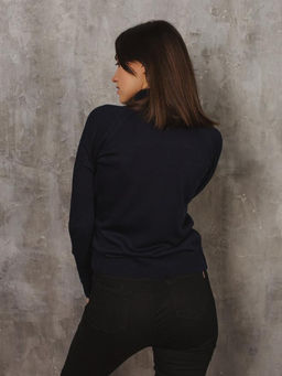 Водолазка "Акси" темно-синий (шерсть 60%)