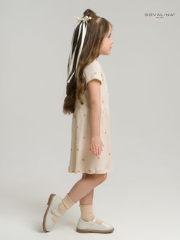 Платье Лето лапша кофейные сердечки