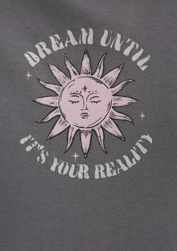 Bask?l? Antrasit Tisort - Mavi фото 7