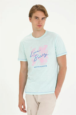 U. S. Polo Assn Мужская футболка водно-зеленого цвета - U.s. polo assn фото 10