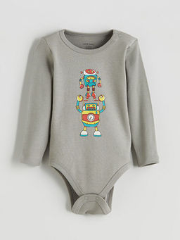 Bisiklet Yaka Uzun Kollu Erkek Bebek ??t??tl? Body 2li Tak?m