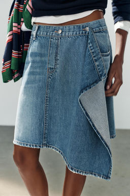 DENIM-EFFECT PETER PAN COLLAR SHIRT - Zara фото 13