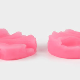 Молды для заливки «Лепесточки», силикон, 3 пары, розовые