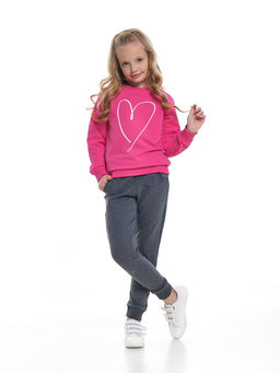 Костюм для девочки UD 7745 малина/графит - Mini maxi фото 3