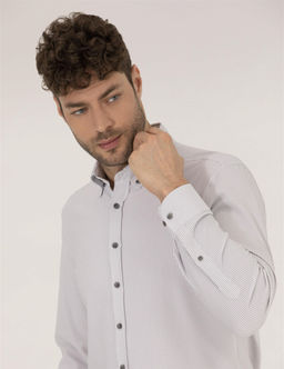 Antrasit Slim Fit Uzun Kollu G_mlek - Pierre cardin фото 2