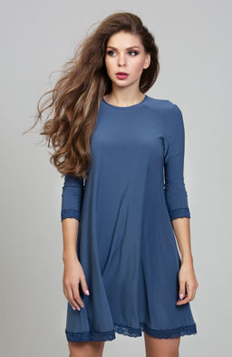 Коктейльное платье джинсовый