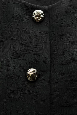 SHORT JACQUARD BLAZER - Zara фото 5