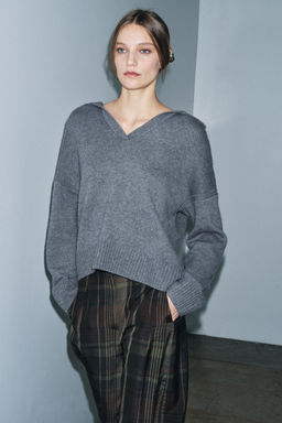 WOOL AND CASHMERE POLO JUMPER - Zara фото 4