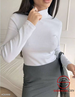 Водолазка однотонная женская