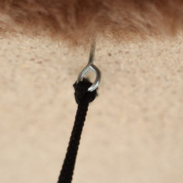 Комплекс для кошек, 33×76×105 см, разборный, с когтеточкой, с гамаком, бежевый