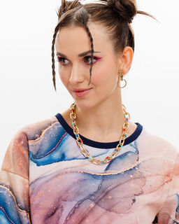 Удлинённый свитшот с принтом SNK001 - Sahar art lab фото 3