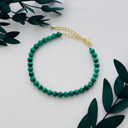 Браслет из Малахита 17 см +