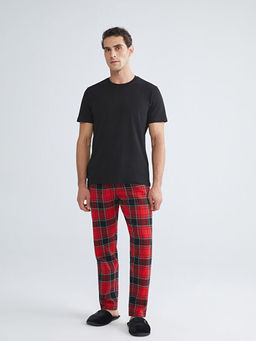 Standart Kal?p Ekose Erkek Pijama Alt