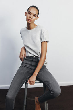 TRF SCULPT HIGH-WAIST JEANS - Zara фото 4