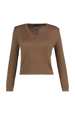 Kahverengi-Tas V Yaka Ikili Paket Triko Kazak - Trendyolmilla фото 10