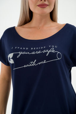 Футболка женская из вискозы Лирика синий You are safe - Амадэль фото 13