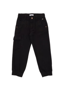 Черные брюки из плотной ткани для мальчика - U.s. polo assn фото 2