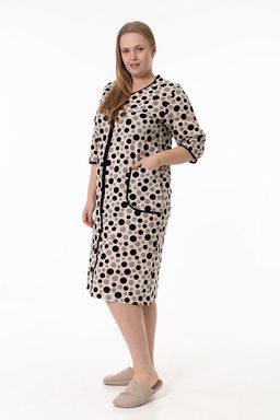 Халат М325401бч бежевый/черный - Елена фото 3