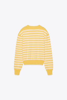STRIPED KNIT CARDIGAN - Zara фото 9