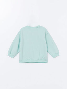 Bisiklet Yaka Bask?l? K?z Bebek Sweatshirt - Waikiki фото 3