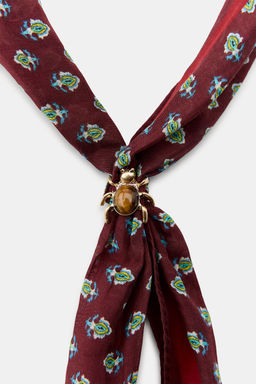 SPIDER PRINTED BANDANA WITH SILK - Zara фото 3