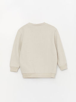 Bisiklet Yaka Uzun Kollu Bask?l? Erkek Bebek Sweatshirt - Waikiki фото 2