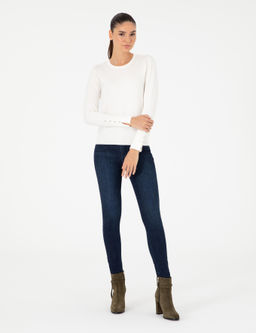 Бежевый свитер узкого кроя - Pierre cardin фото 4