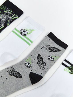 Desenli Erkek ?ocuk Soket ?orap 7li