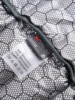 Куртка мужская гибридная стёганая с капюшоном с графеновой подкладкой цвета хаки 9627_1Kh