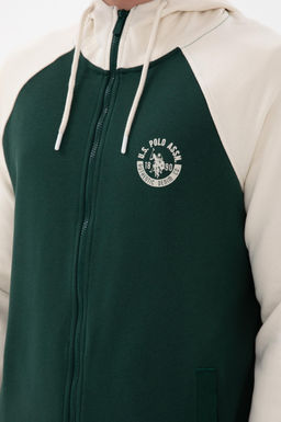 Мужской темно-зеленый вязаный кардиган Неожиданная скидка в корзине