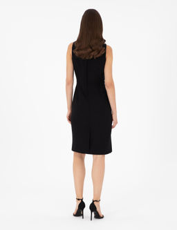 Siyah Slim Fit Dokuma Elbise - Pierre cardin фото 5