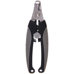 Цена за 2 шт. Когтерез для животных "ПРЕМИУМ - МОЙ БРО", прорезиненная ручка, цвет серый/черный, 4.5*13.5см