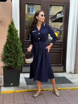 Платье Kaloris 2112S-Р синий фото 9