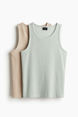 Pack de 2 camisetas sin mangas en canal? Slim Fit