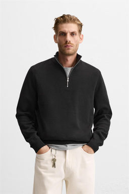 HIGH NECK QUARTER-ZIP SWEATER - Zara фото 10