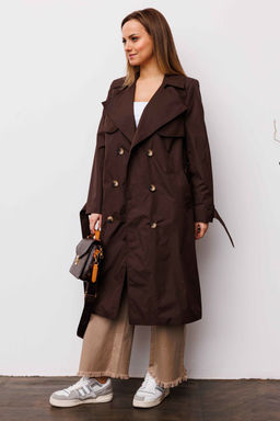 Плащ AURA 7034-164 шоколадный