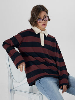 Поло женское в полоску - Mark formelle фото 6