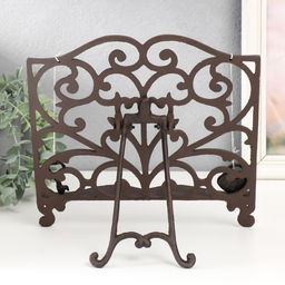 Фигура - подставка для книги, бумаг «Ажурная ковка», 4.5×27×29.5 см
