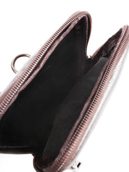 LACCOMA сумка VIN25011-коричневый натуральная кожа хлопок  фото 4