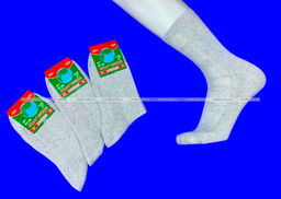 Цена за 10 пар. Белорусский хлопок 100% носки мужские СЕТКА светло-серые