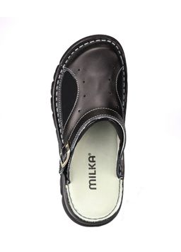 15 | Kina | Черные женские медицинские сабо натуральная кожа - Milka shoes&more фото 16