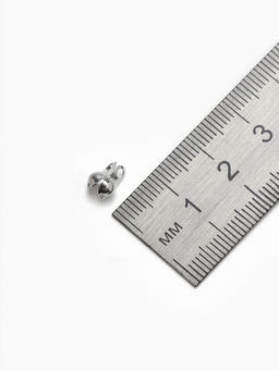 Концевик, цвет серебро, СМ-262, 3.2 мм (набор 20 шт.)