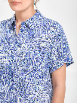 Платье из вискозы с принтом