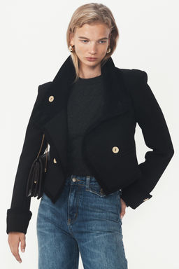 CROPPED BUTTONED JACKET - THE ITEM ZARA WOMAN  фото 13