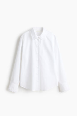 Camisa en popelina de algod?n