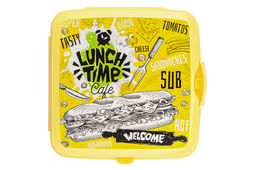 Ланч-бокс 1,2 л 15*15*9 см Бенто SUB + вилка и ложка (модель 487) - Elan gallery фото 6