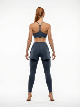 Легинсы RUI GE GE женские с шортами 2 в 1 черные - Mtforce фото 32