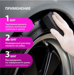 GRASS Tire Polish полироль-чернитель шин 1л  фото 4